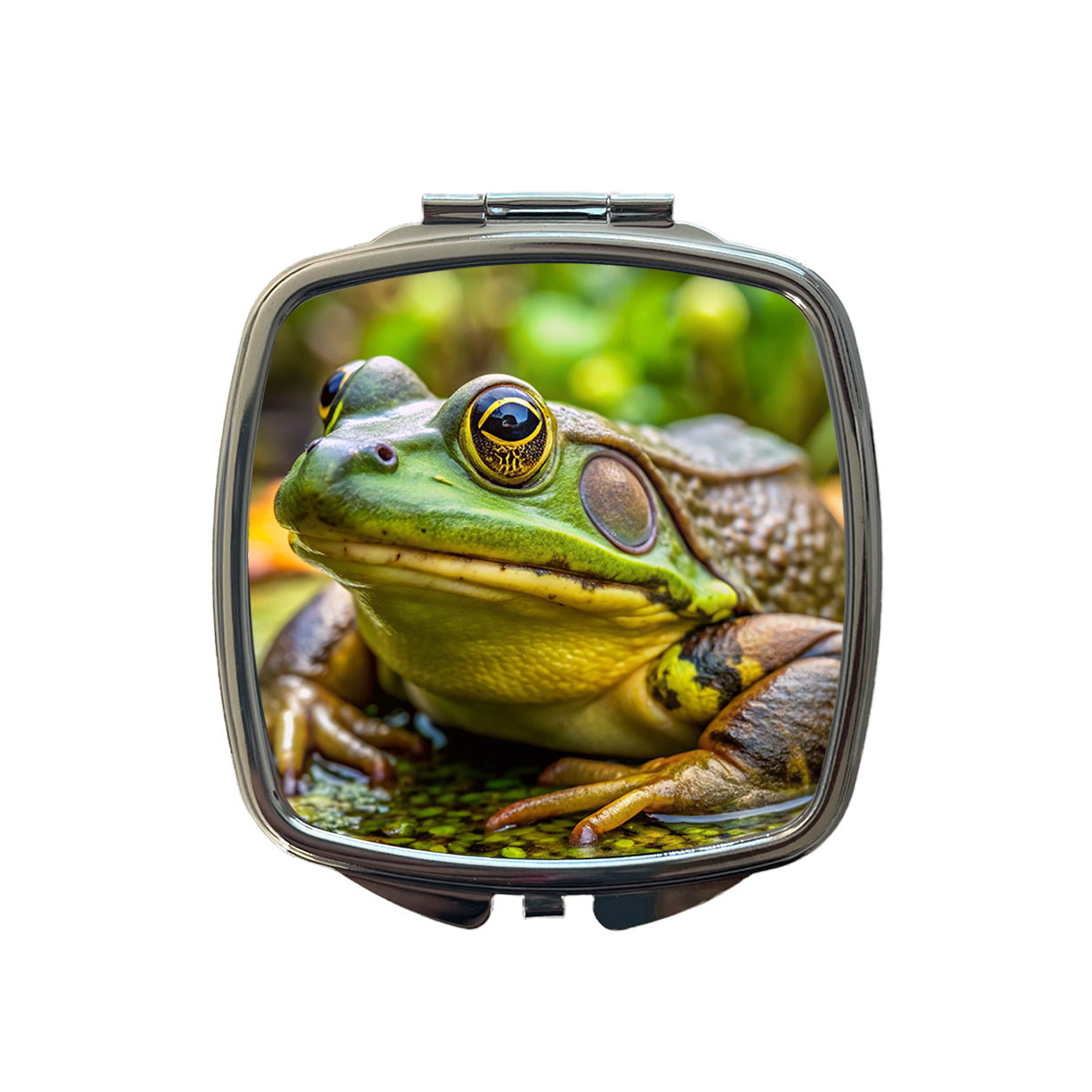 American Bullfrog Small Travel Purse Handbag Pocket Makeup Compact Mirror