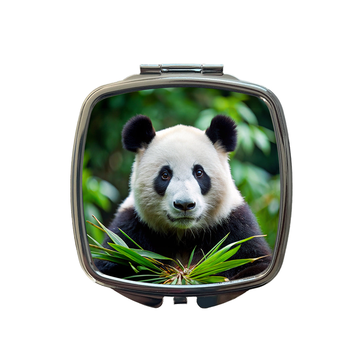 Giant Panda Small Travel Purse Handbag Pocket Makeup Compact Mirror