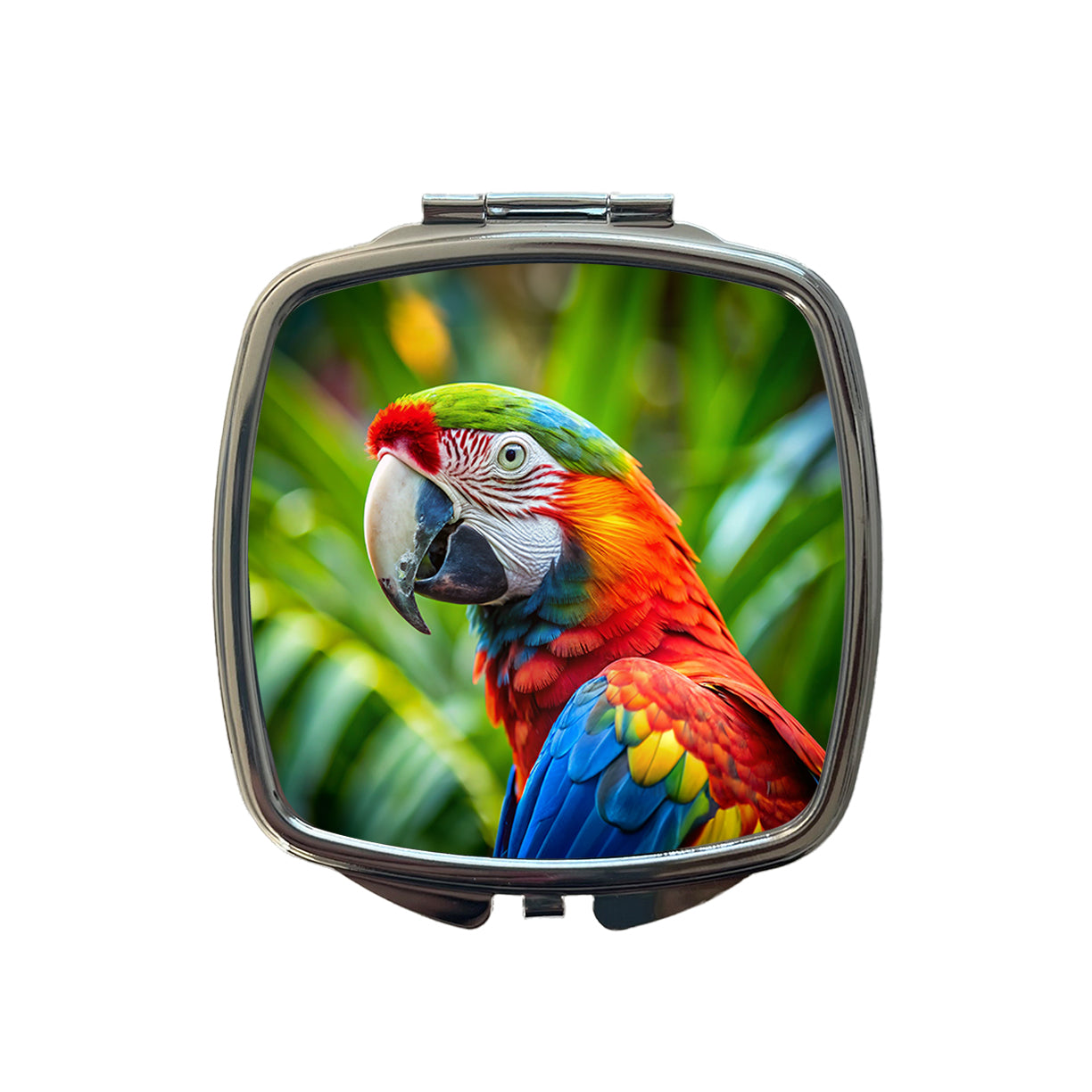 Macaw Parrot Bird Small Travel Purse Handbag Pocket Makeup Compact Mirror