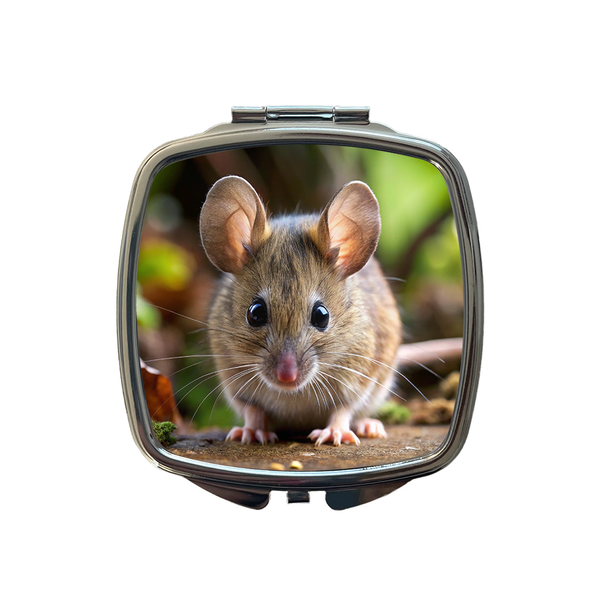 Mouse Small Travel Purse Handbag Pocket Makeup Compact Mirror