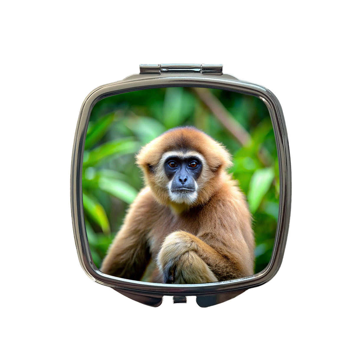Muller's Gibbon Monkey Small Travel Purse Handbag Pocket Makeup Compact Mirror