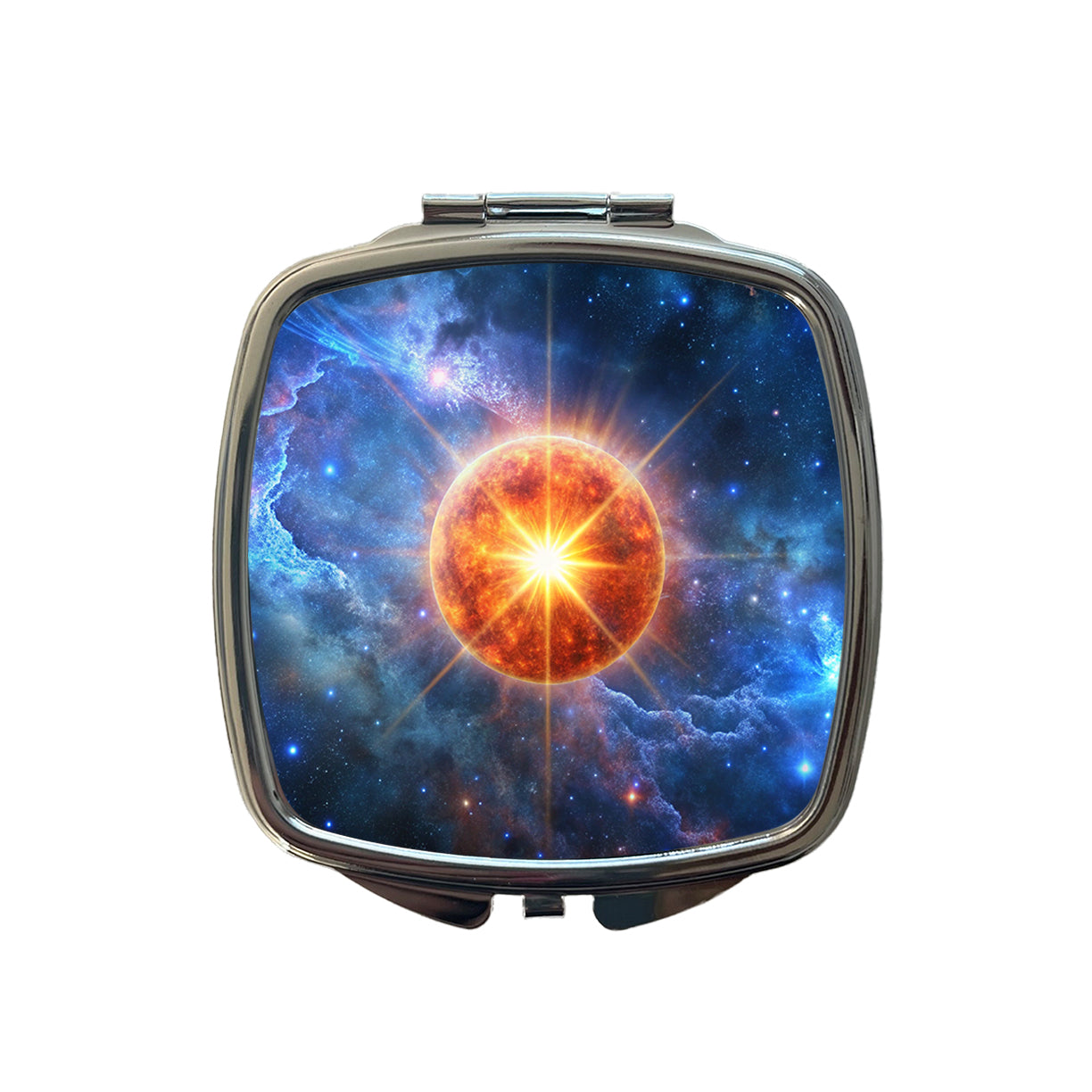 Star Going Nova Sci-fi Galaxy Space Small Travel Purse Handbag Pocket Makeup Compact Mirror