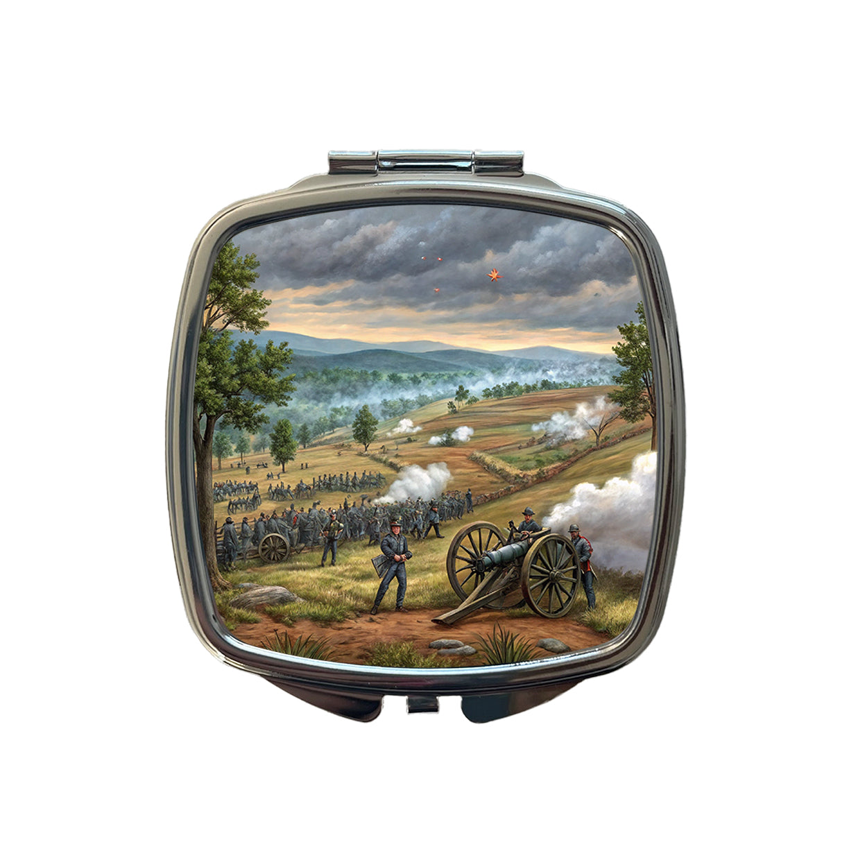 The Civil War Gettysburg Small Travel Purse Handbag Pocket Makeup Compact Mirror