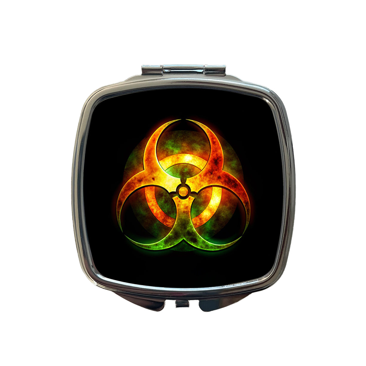 Toxic Zombie Outbreak Symbol Small Travel Purse Handbag Pocket Makeup Compact Mirror
