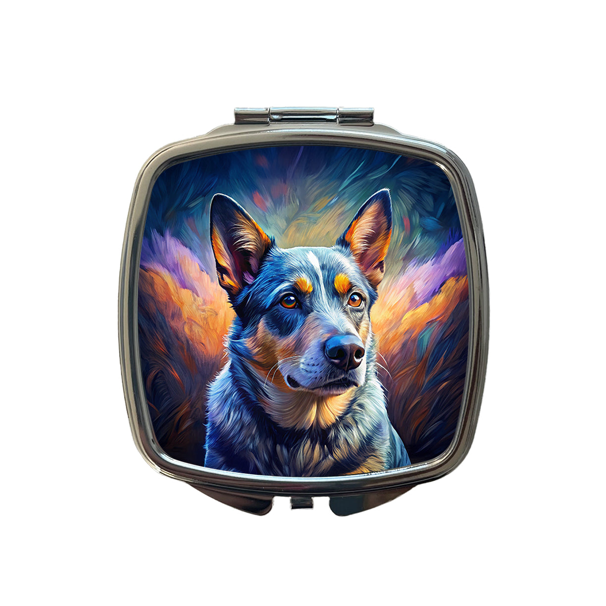 Australian Cattle Dog Pop Art Small Travel Purse Handbag Pocket Makeup Compact Mirror