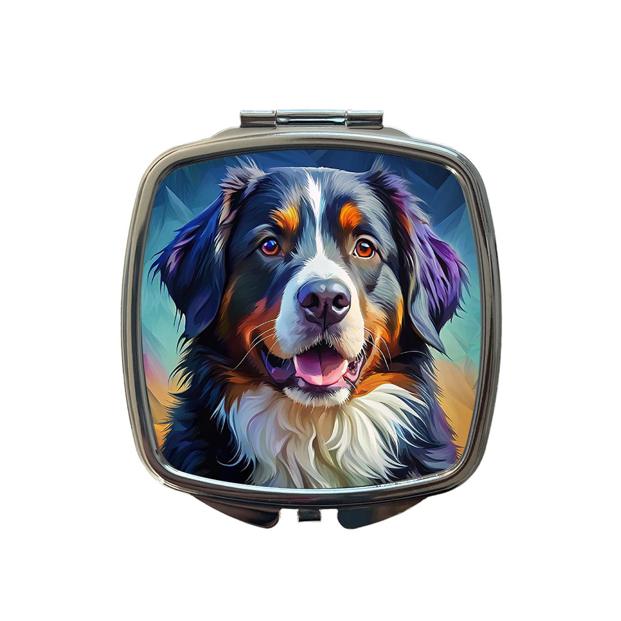 Bernese Mountain Dog Pop Art Small Travel Purse Handbag Pocket Makeup Compact Mirror