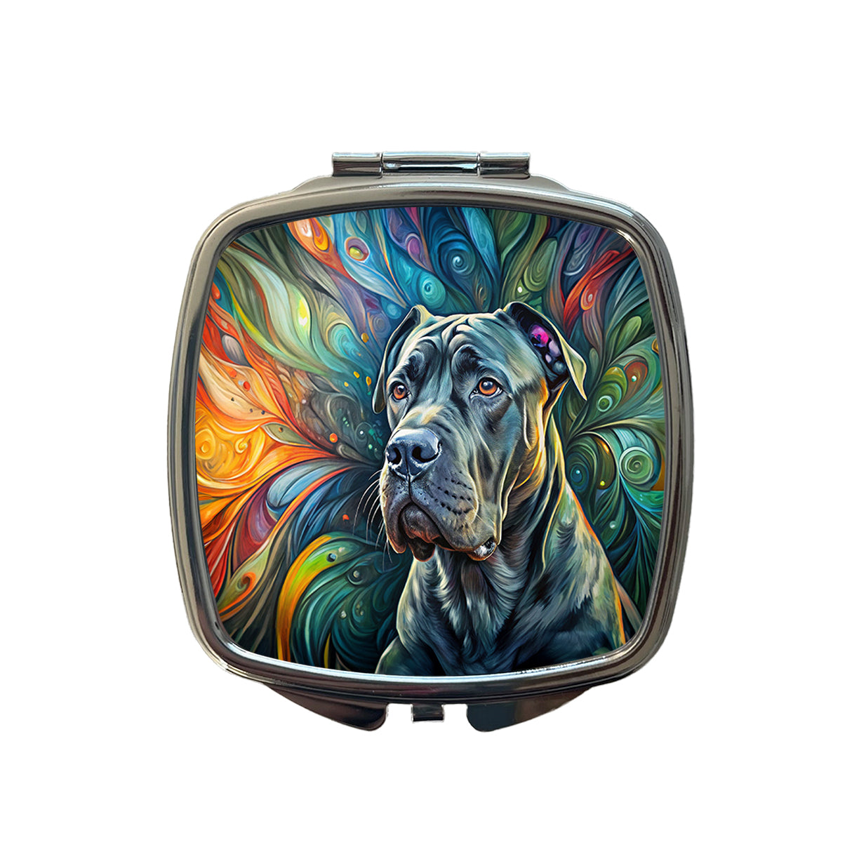 Cane Corso Dog Abstract Art Small Travel Purse Handbag Pocket Makeup Compact Mirror