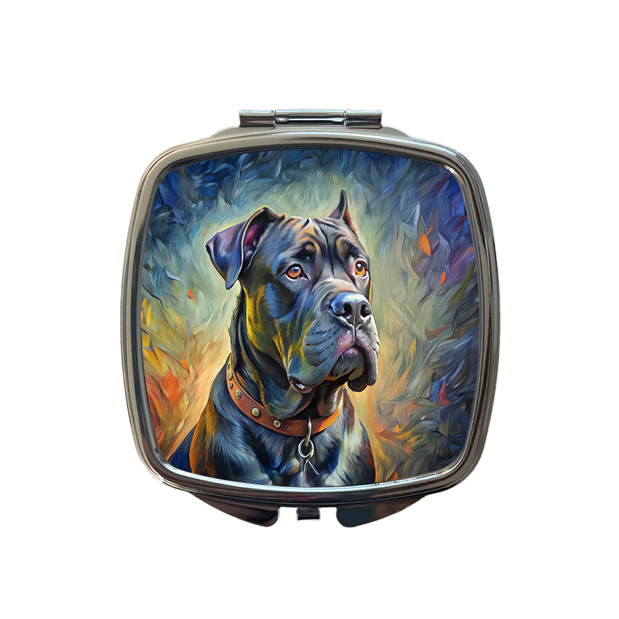 Cane Corso Dog Expressionism Art Small Travel Purse Handbag Pocket Makeup Compact Mirror