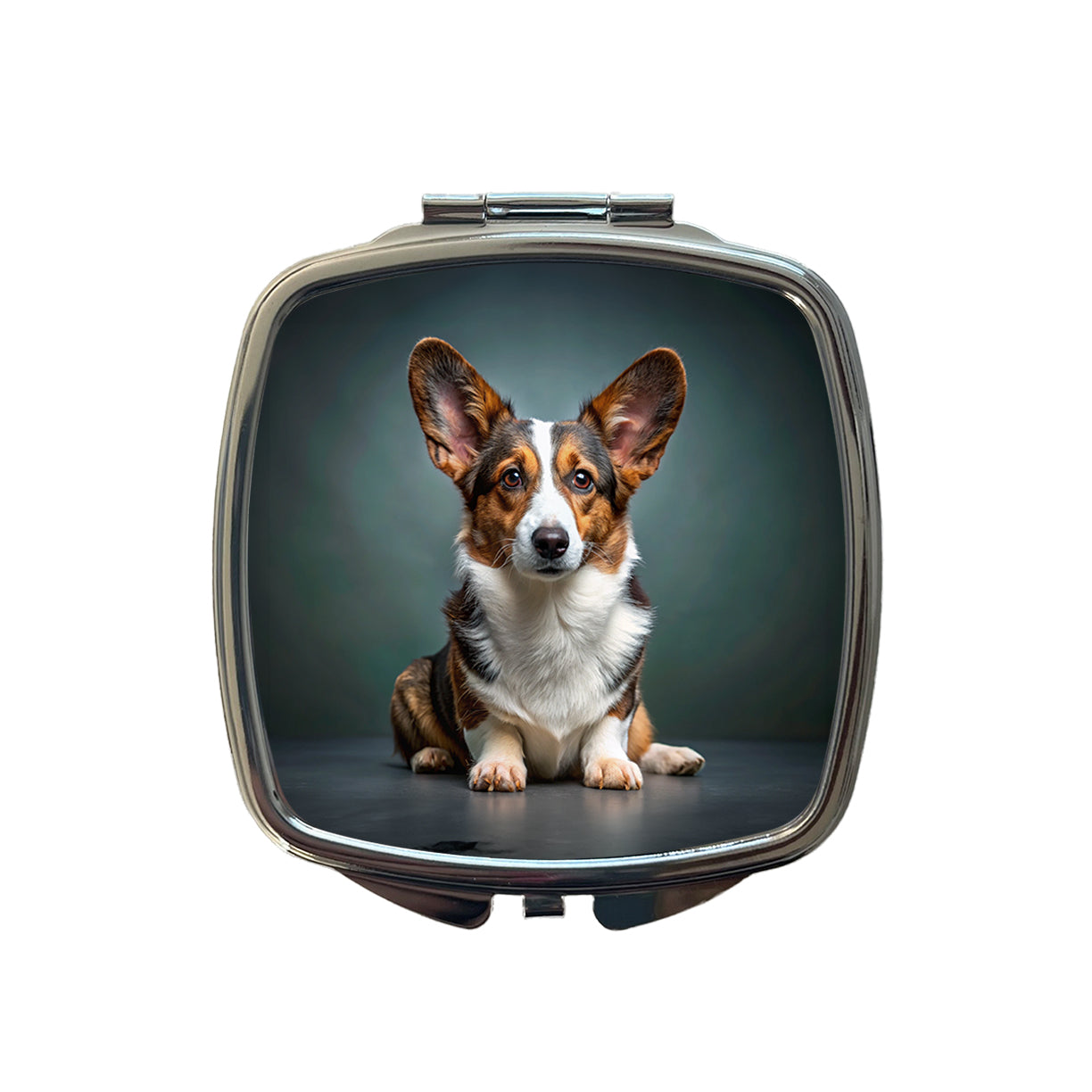 Cardigan Welsh Corgi Dog Photo Small Travel Purse Handbag Pocket Makeup Compact Mirror