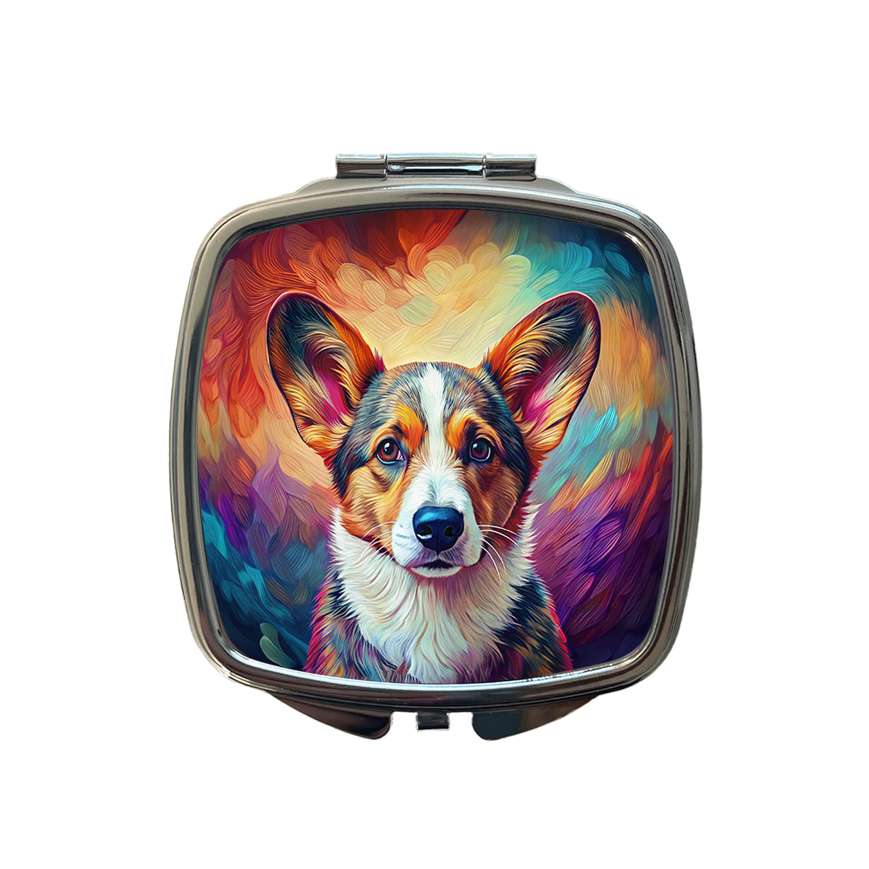 Cardigan Welsh Corgi Dog Pop Art Small Travel Purse Handbag Pocket Makeup Compact Mirror