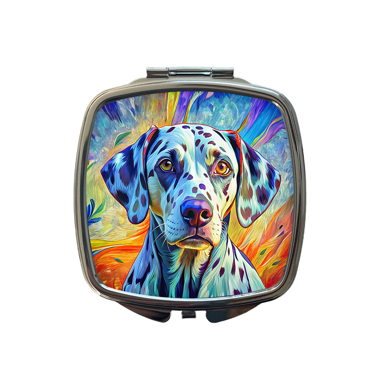 Dalmatian Dog Pop Art Small Travel Purse Handbag Pocket Makeup Compact Mirror