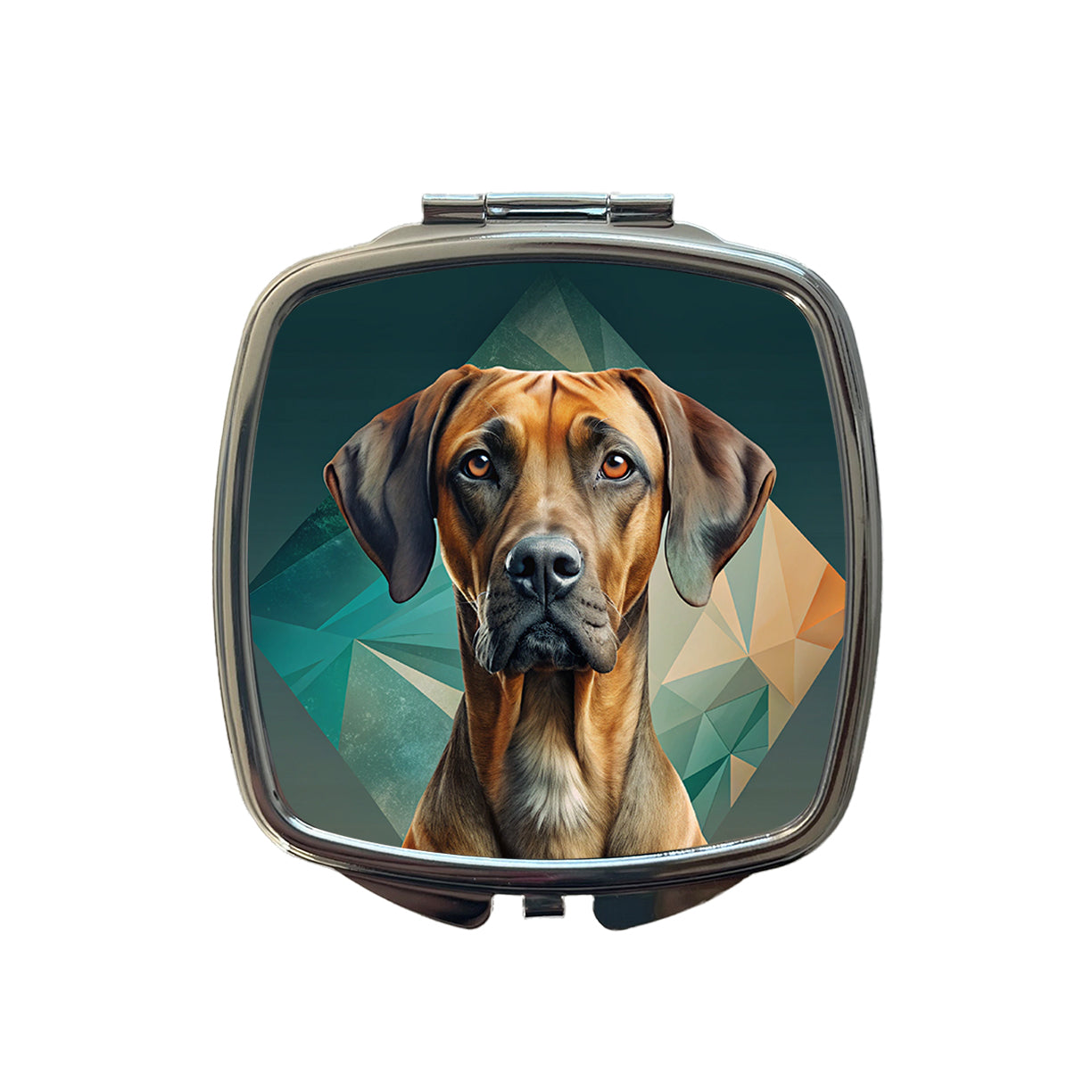 Rhodesian Ridgeback Dog Contemporary Art Small Travel Purse Handbag Pocket Makeup Compact Mirror