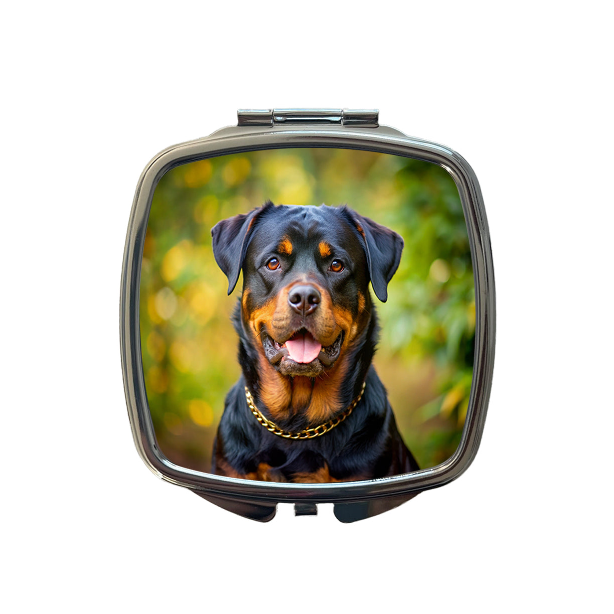 Rottweiler Dog Photo Small Travel Purse Handbag Pocket Makeup Compact Mirror