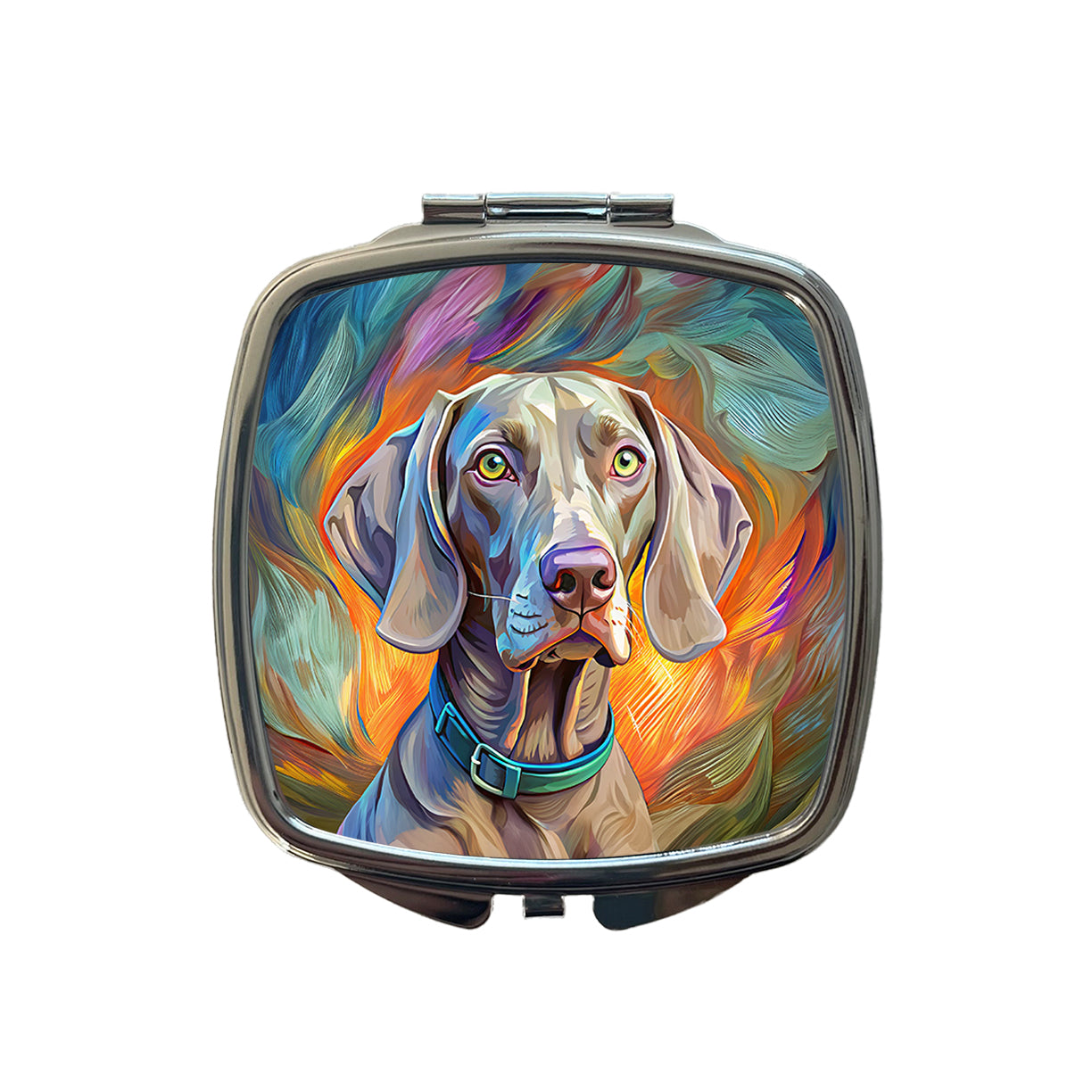 Weimaraner Dog Pop Art Small Travel Purse Handbag Pocket Makeup Compact Mirror