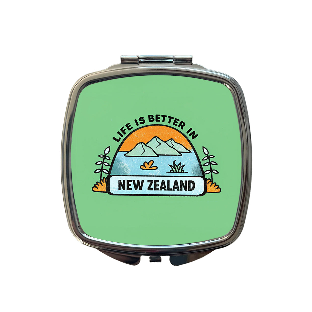 Life Is Better In New Zealand Small Travel Purse Handbag Pocket Makeup Compact Mirror