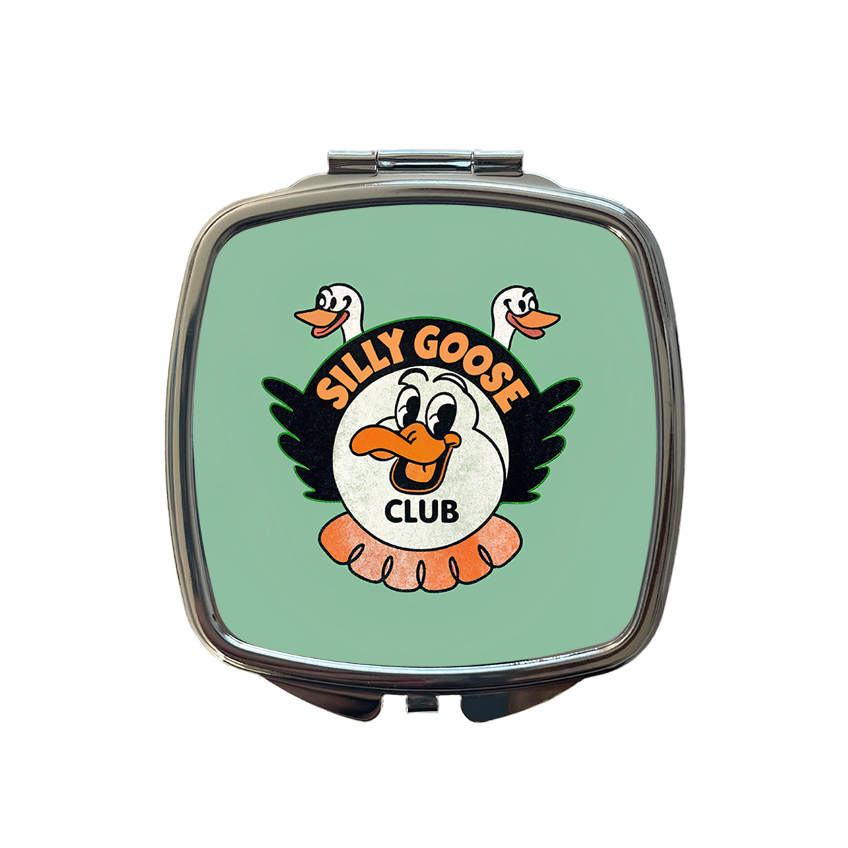 Silly Goose Club Small Travel Purse Handbag Pocket Makeup Compact Mirror