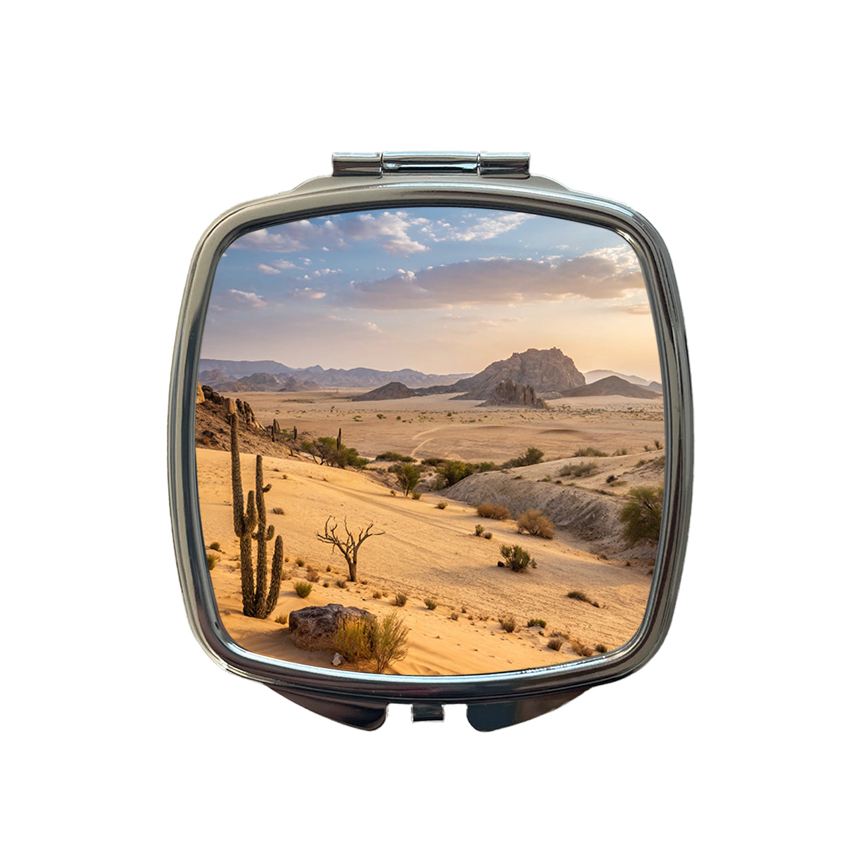 Beautiful Desert Small Travel Purse Handbag Pocket Makeup Compact Mirror
