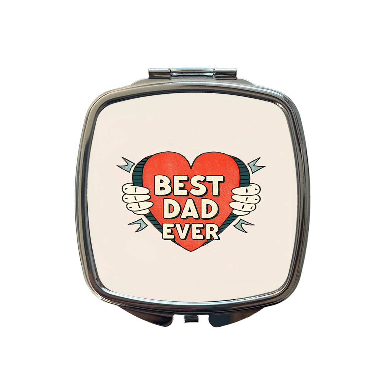 Best Dad Ever Small Travel Purse Handbag Pocket Makeup Compact Mirror