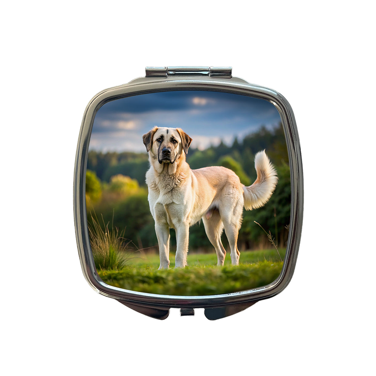 Anatolian Shepherd Dog Photo Small Travel Purse Handbag Pocket Makeup Compact Mirror