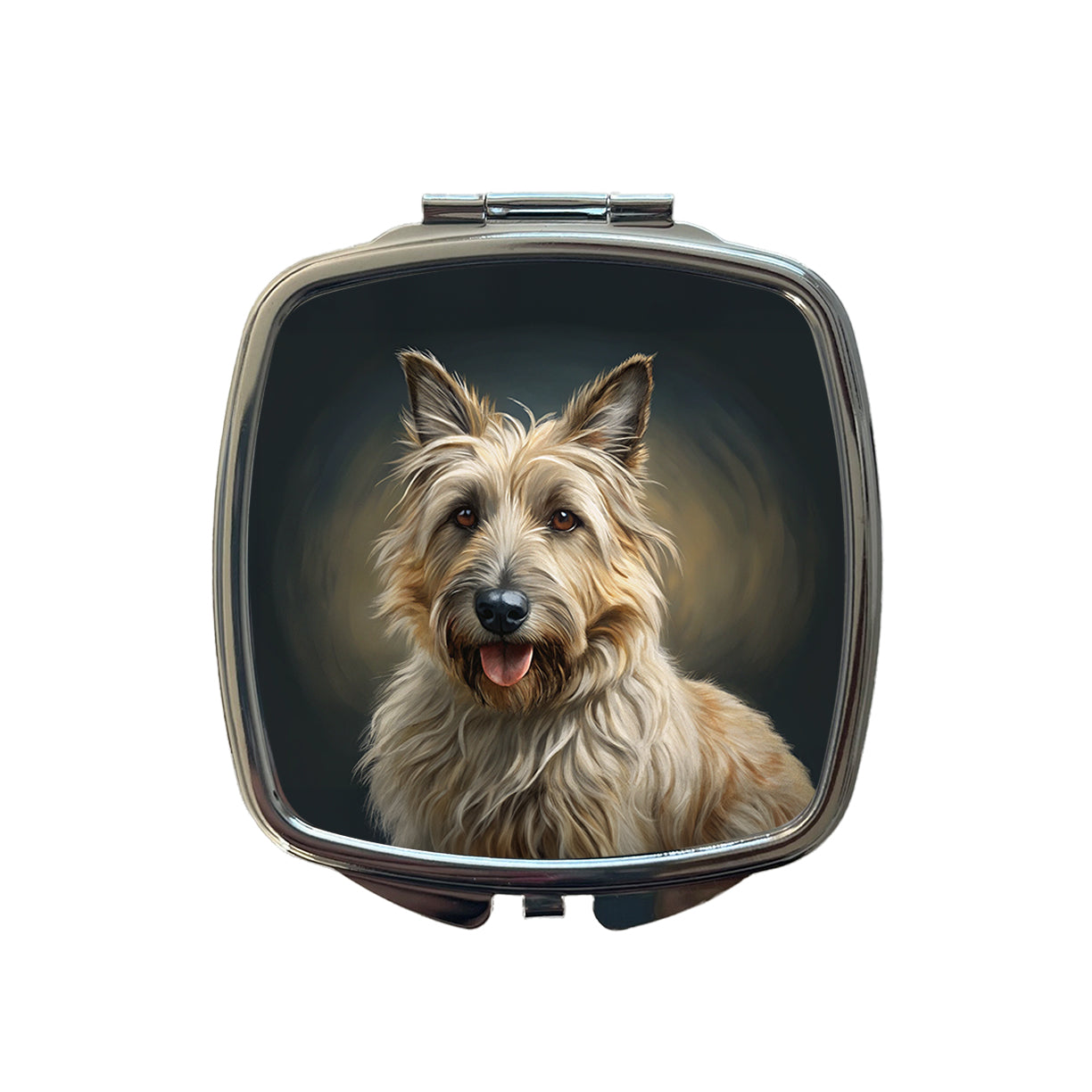 Berger Picard Dog Illustration Small Travel Purse Handbag Pocket Makeup Compact Mirror