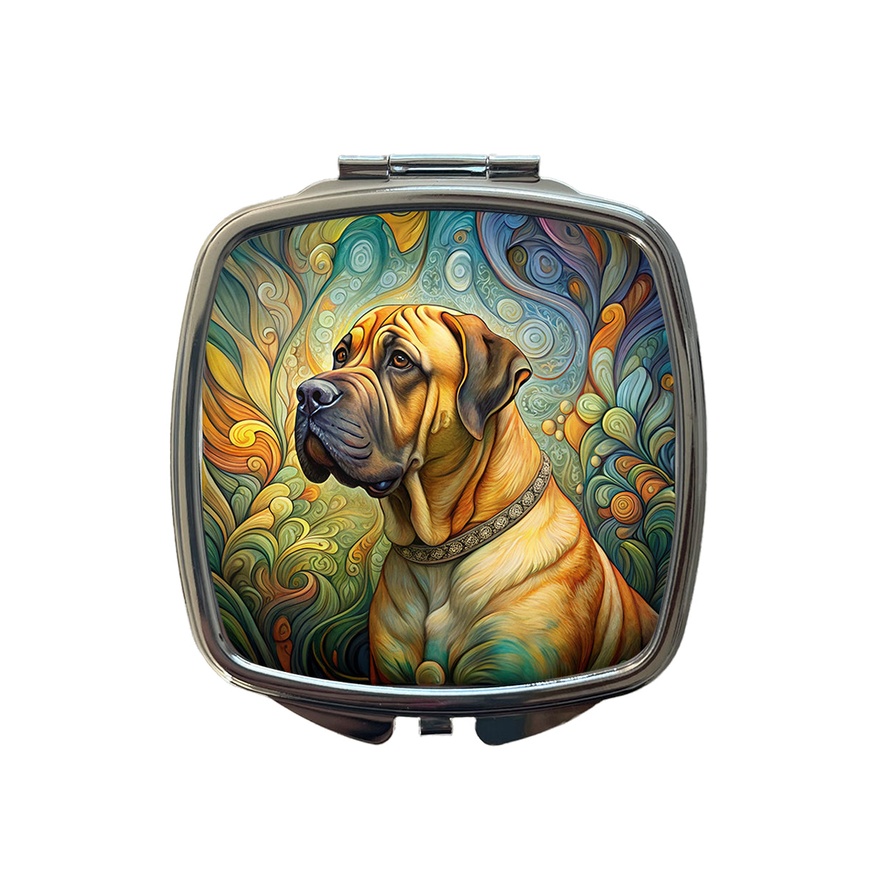 Boerboel Dog Art Nouveau Small Travel Purse Handbag Pocket Makeup Compact Mirror