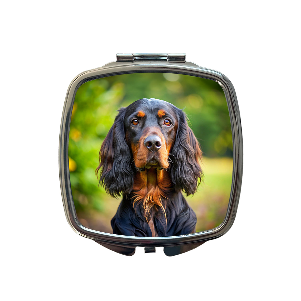 Gordon Setter Dog Photo Small Travel Purse Handbag Pocket Makeup Compact Mirror