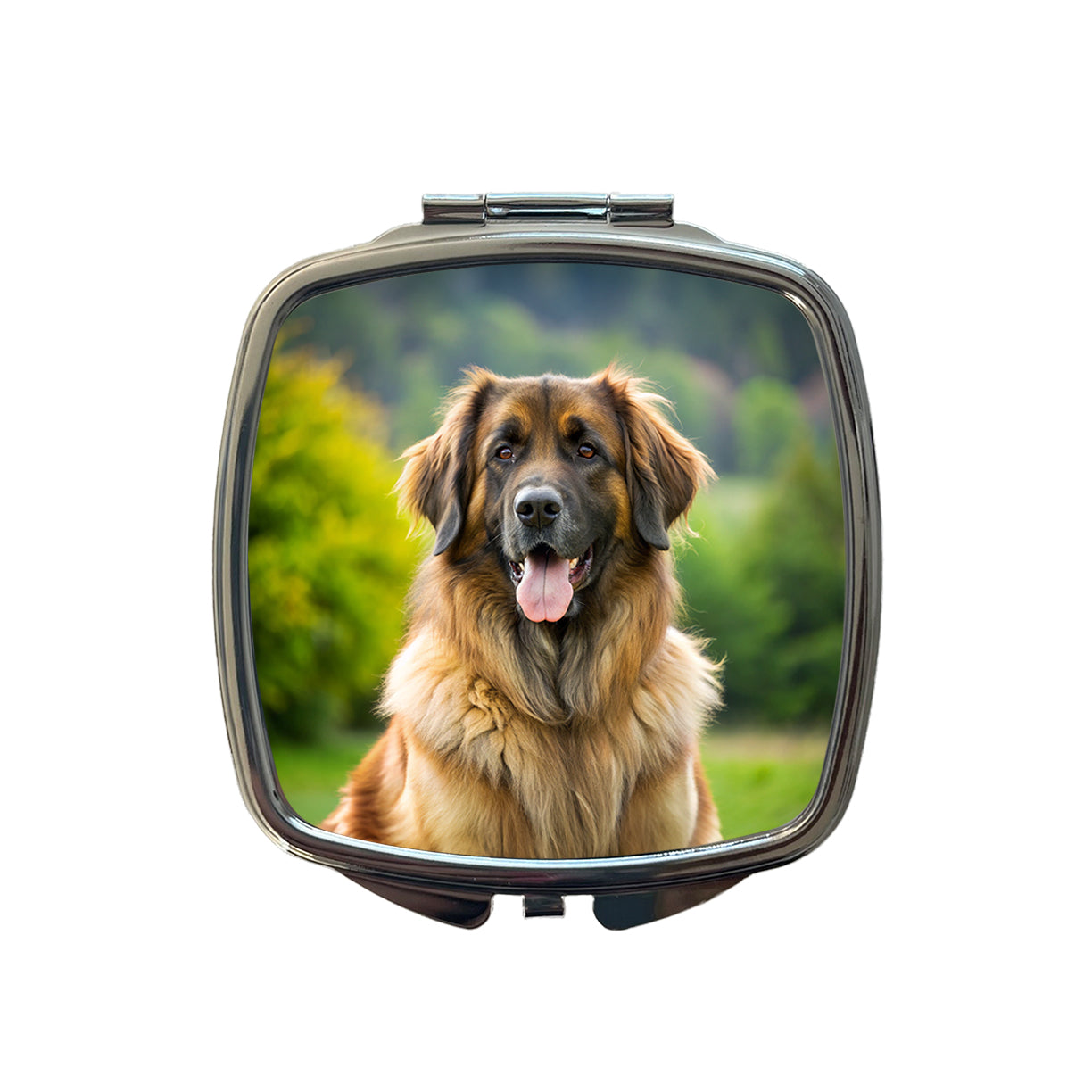 Leonberger Dog Photo Small Travel Purse Handbag Pocket Makeup Compact Mirror