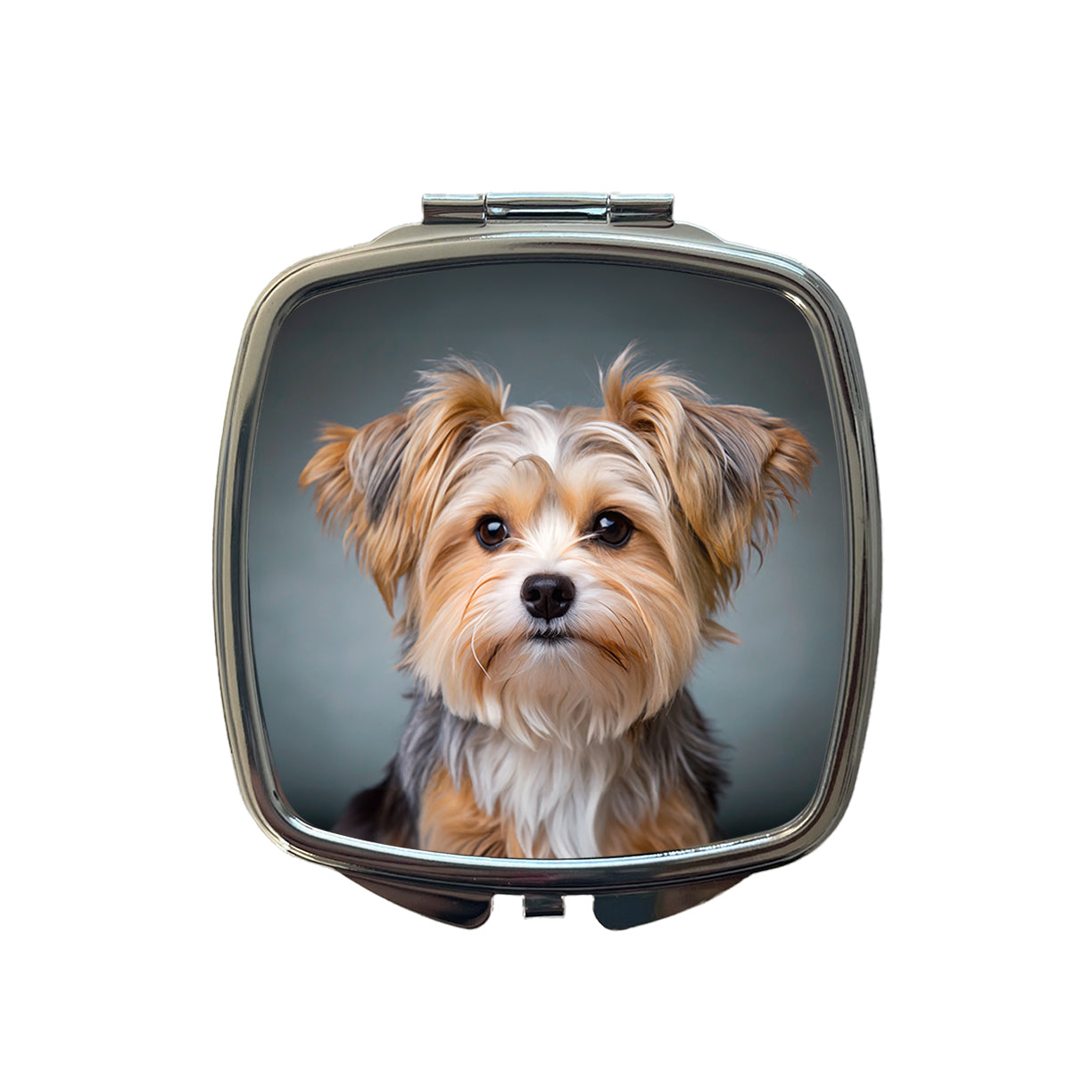 Morkie Dog Photo Small Travel Purse Handbag Pocket Makeup Compact Mirror