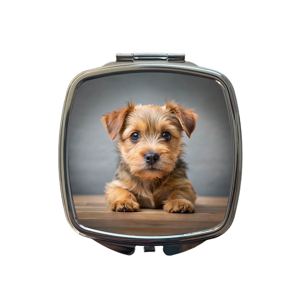 Norfolk Terrier Dog Puppy Photo Small Travel Purse Handbag Pocket Makeup Compact Mirror