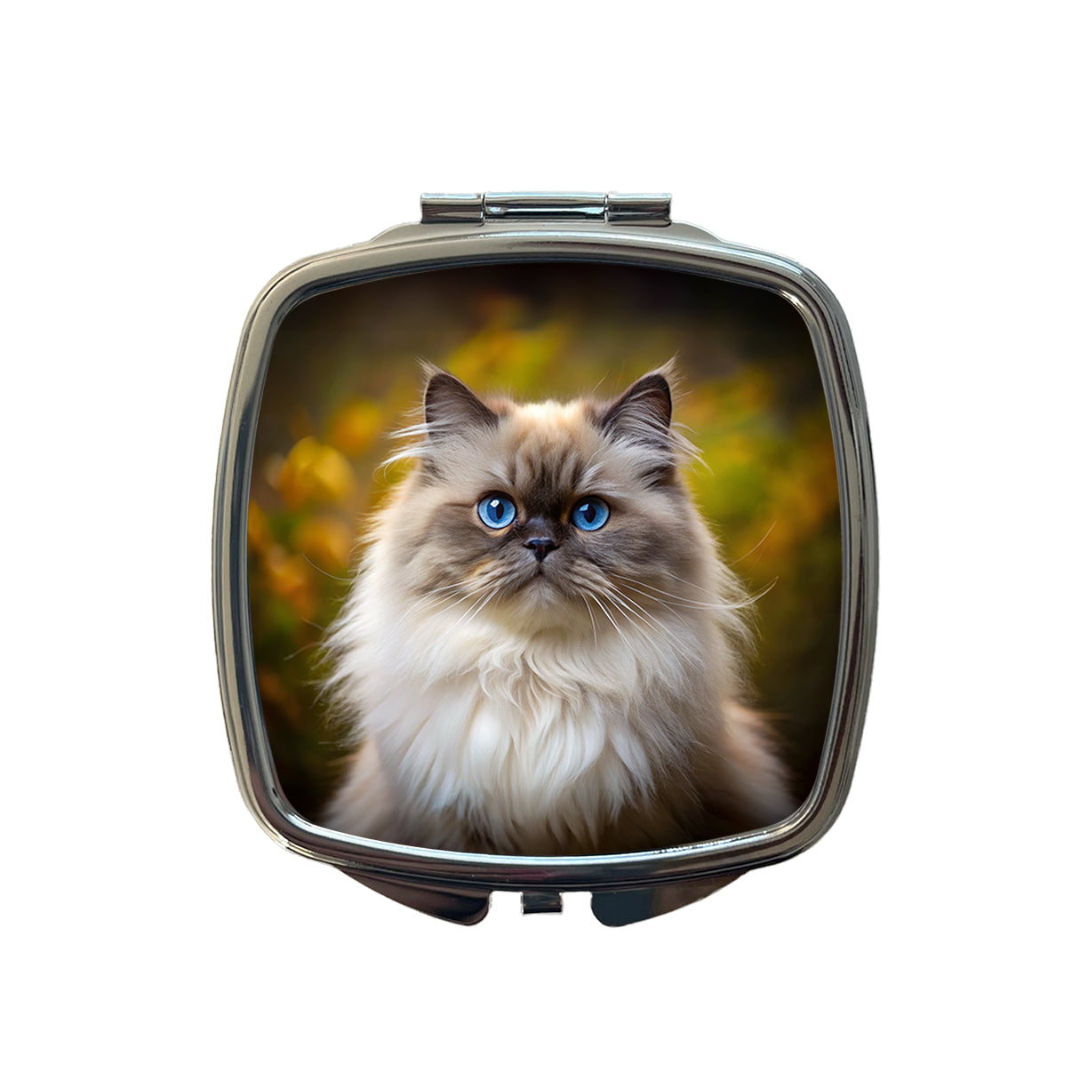 Himalayan Cat Photo Small Travel Purse Handbag Pocket Makeup Compact Mirror
