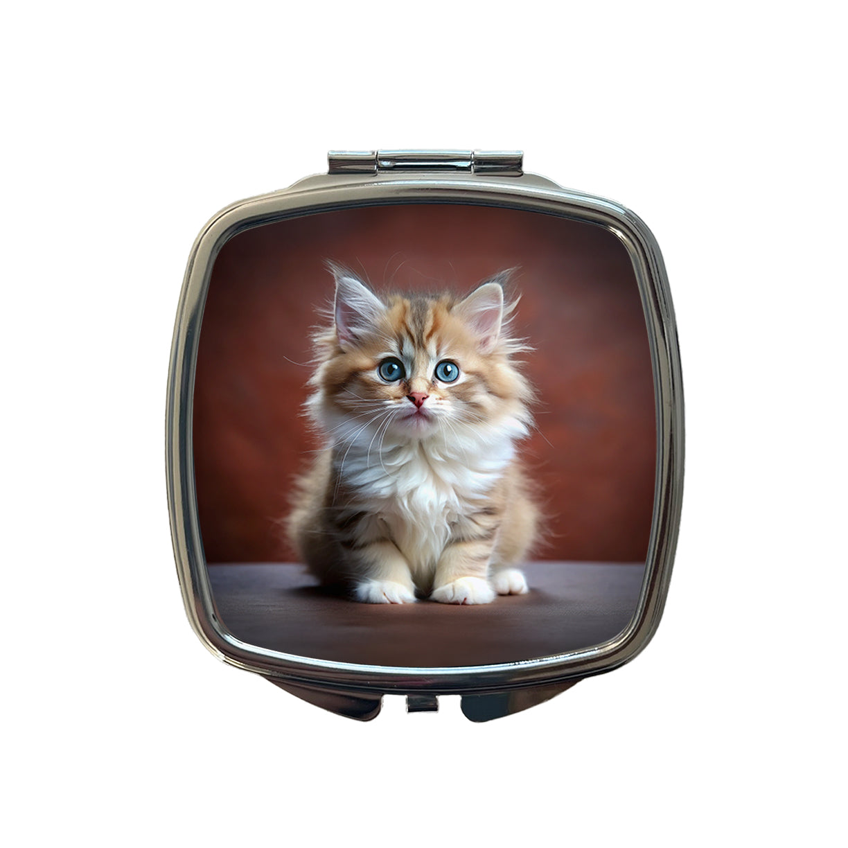Ragamuffin Cat Kitten Photo Small Travel Purse Handbag Pocket Makeup Compact Mirror