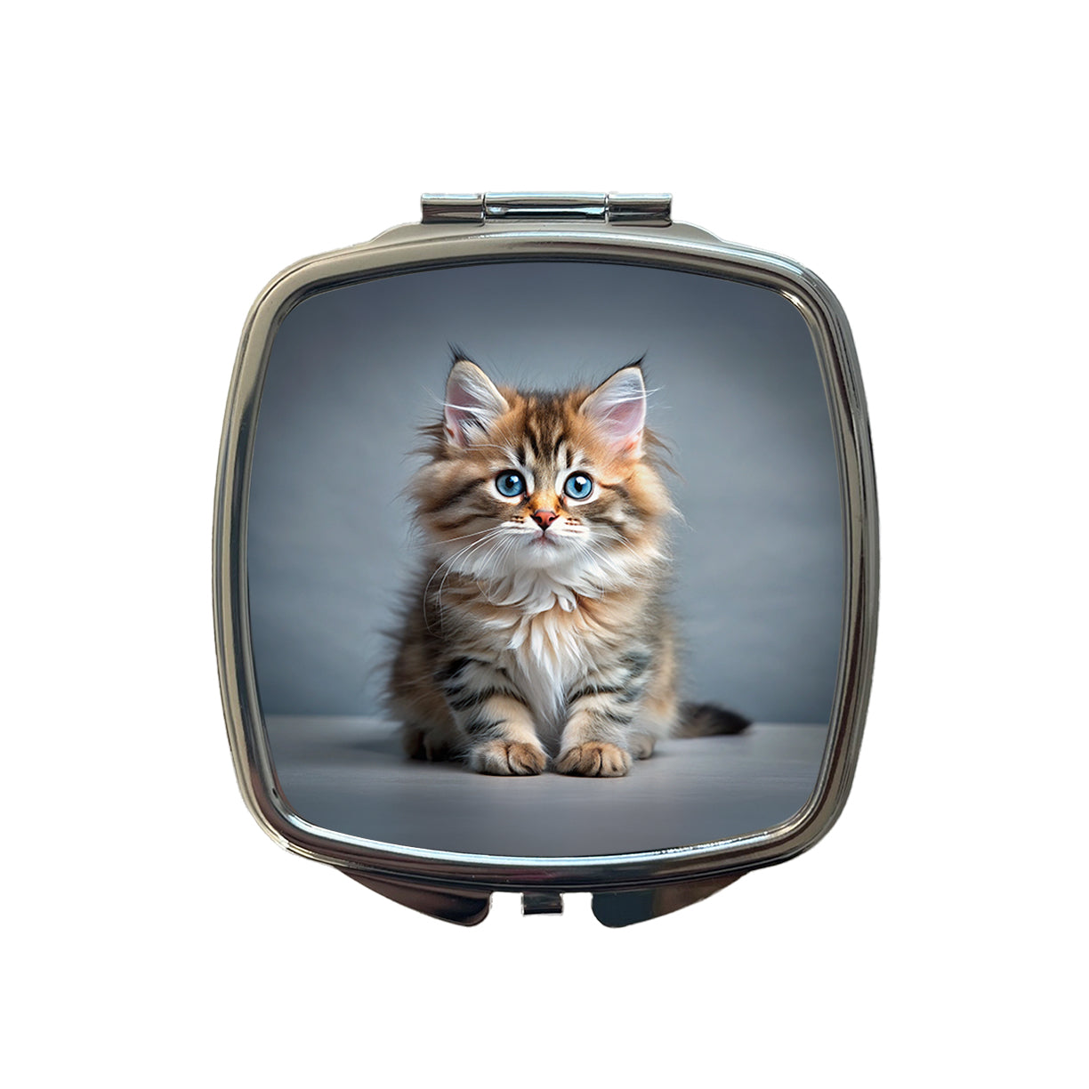 Siberian Cat Kitten Photo Small Travel Purse Handbag Pocket Makeup Compact Mirror