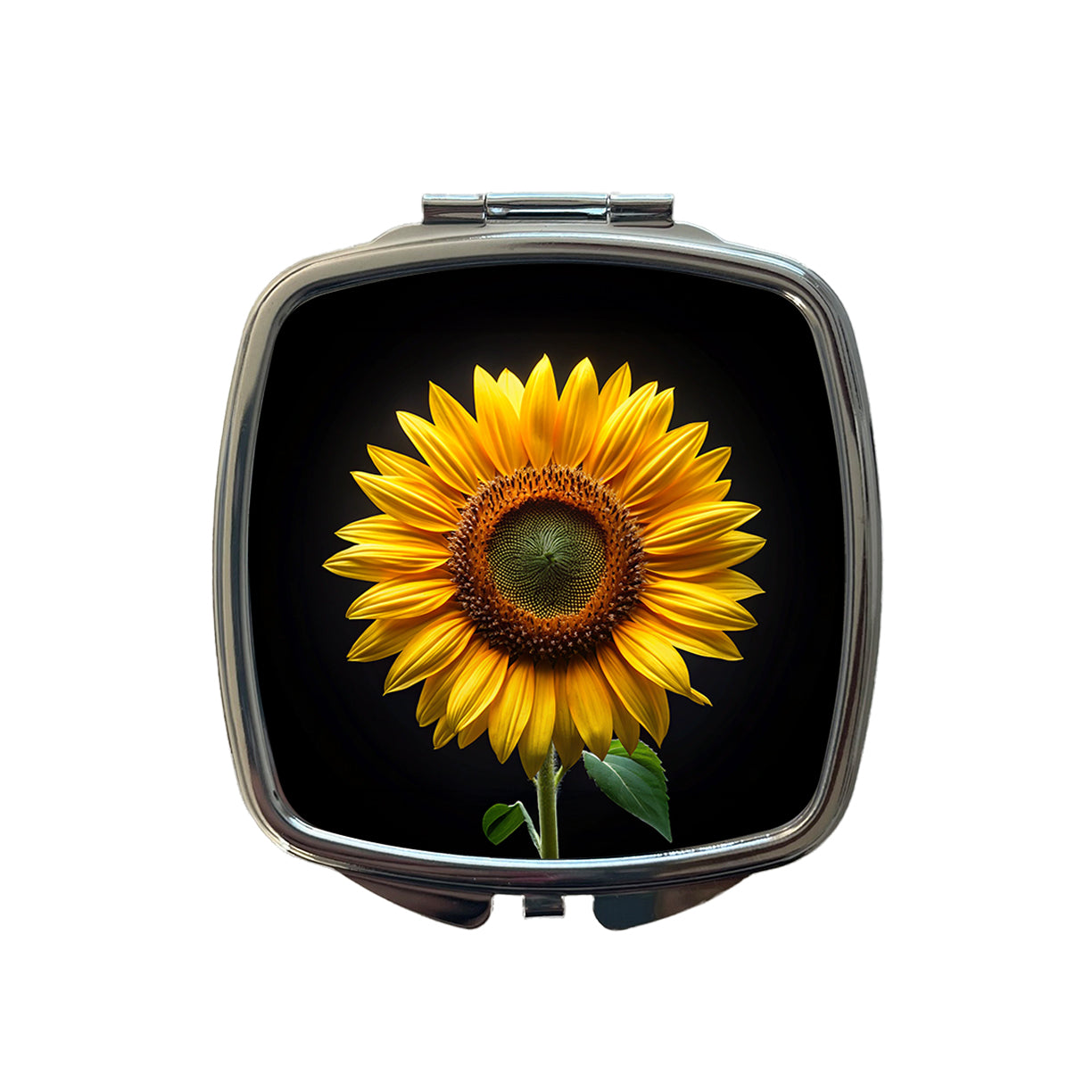 Sunflower Photo Small Travel Purse Handbag Pocket Makeup Compact Mirror