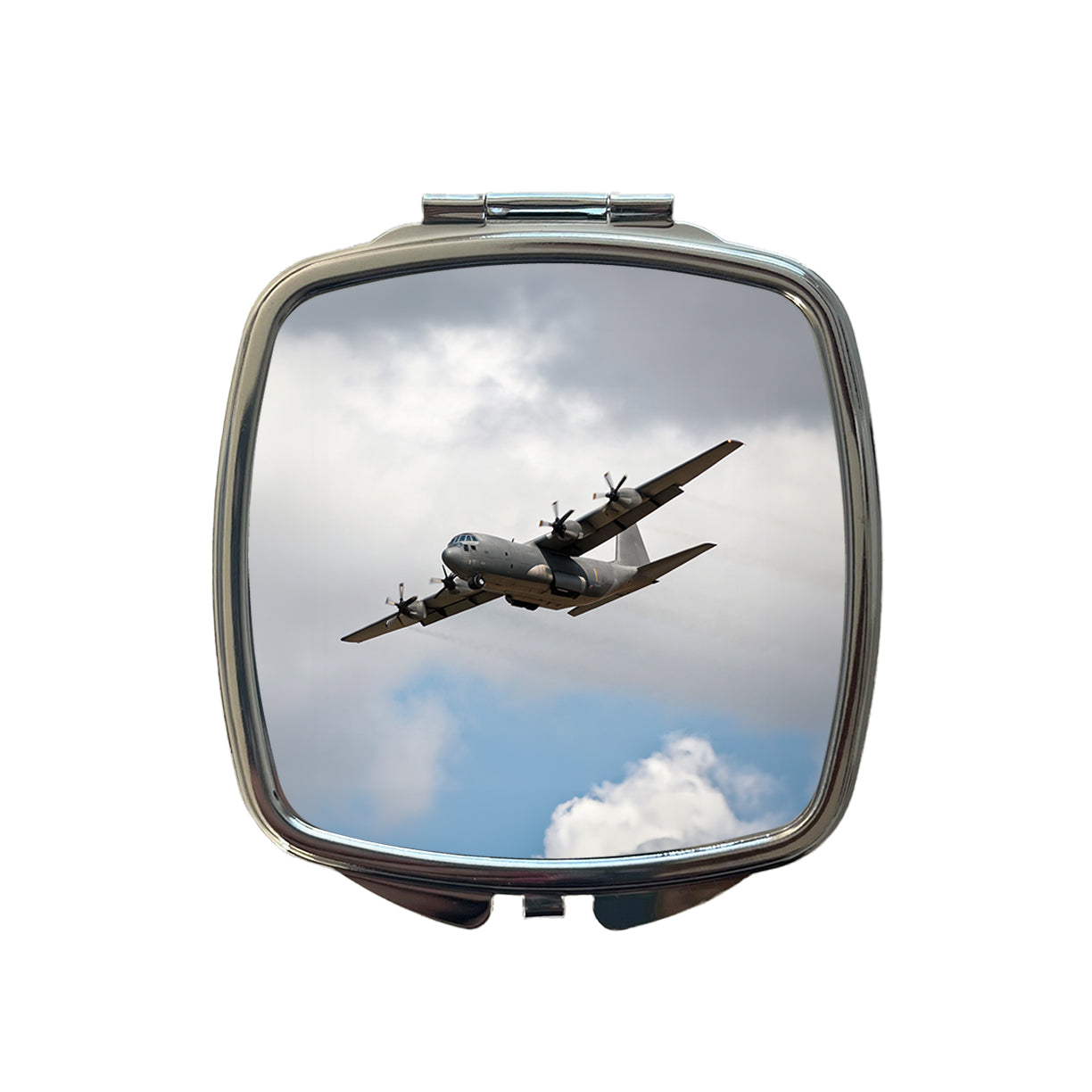 C-130 Hercules Military Transport Plane Small Travel Purse Handbag Pocket Makeup Compact Mirror