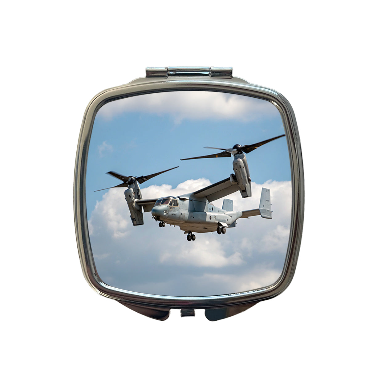 V-22 Osprey Tiltrotor Military Transport Small Travel Purse Handbag Pocket Makeup Compact Mirror