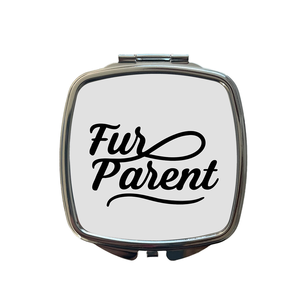 Fur Parent Dog Cat Lover Small Travel Purse Handbag Pocket Makeup Compact Mirror