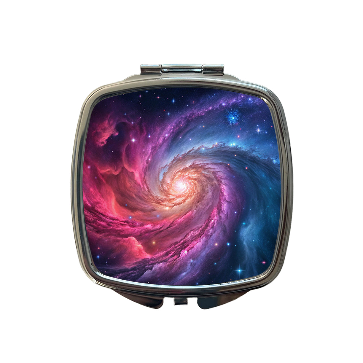 Galaxy Nebula Beautiful Space Stars Small Travel Purse Handbag Pocket Makeup Compact Mirror