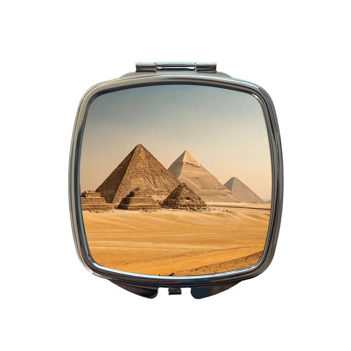 Pyramids Of Giza Travel Egypt History Small Travel Purse Handbag Pocket Makeup Compact Mirror