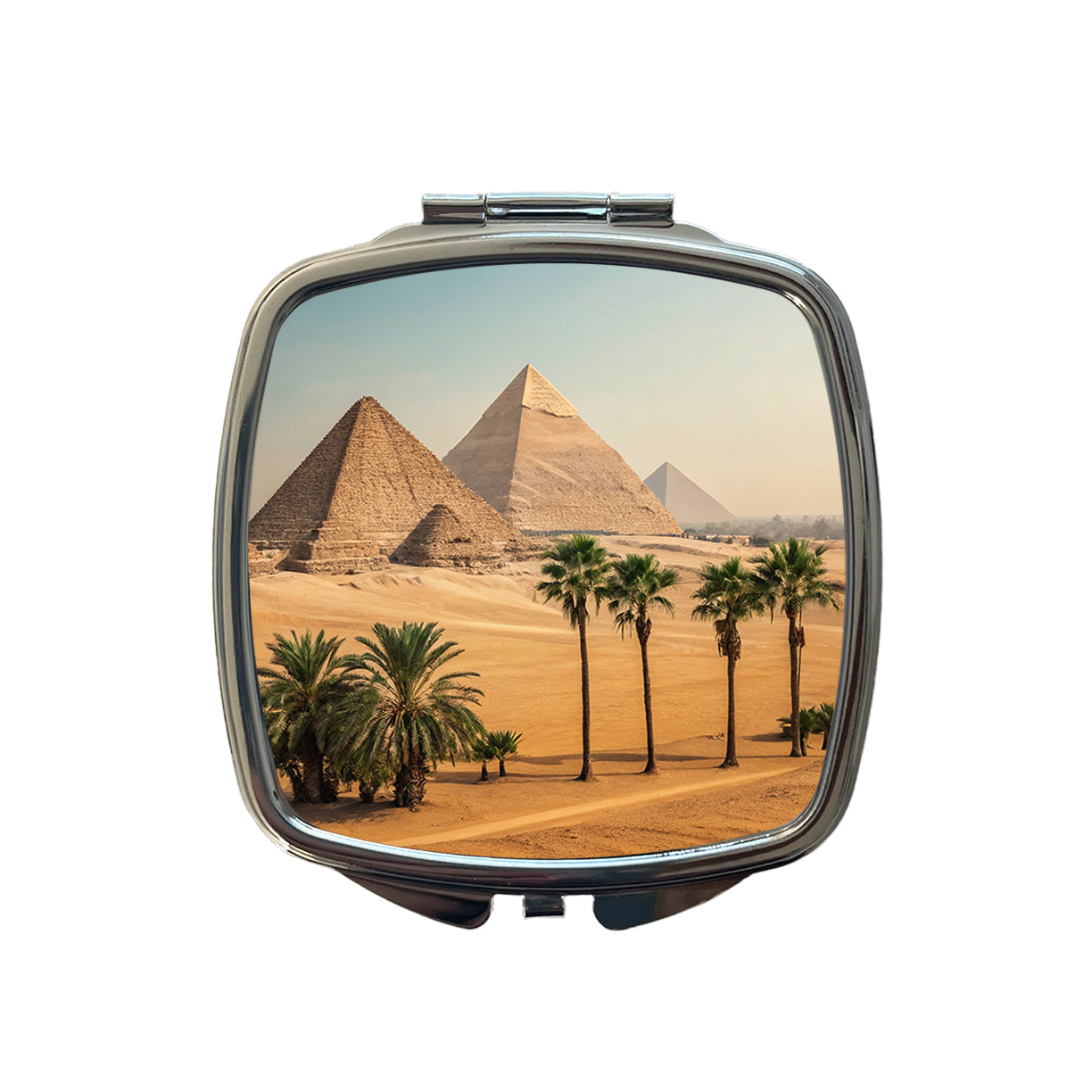Pyramids Of Giza Travel Egypt Small Travel Purse Handbag Pocket Makeup Compact Mirror