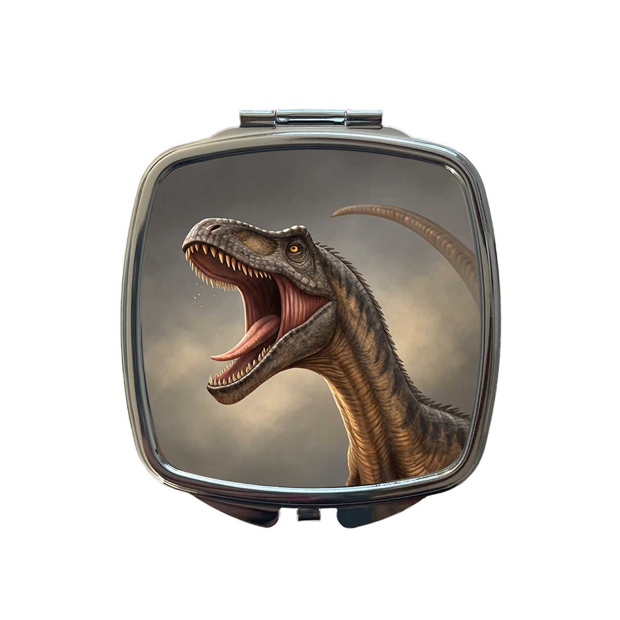 Roaring Diplodocus Dinosaur Small Travel Purse Handbag Pocket Makeup Compact Mirror