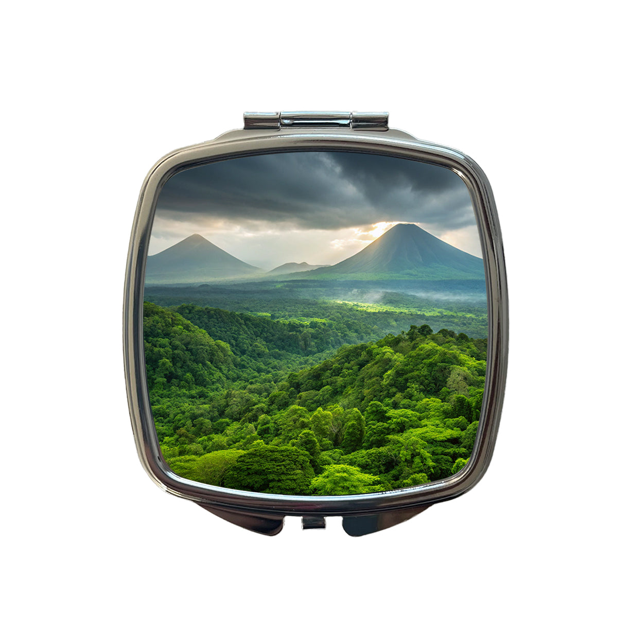 Volcanoes National Park Hawaii Small Travel Purse Handbag Pocket Makeup Compact Mirror