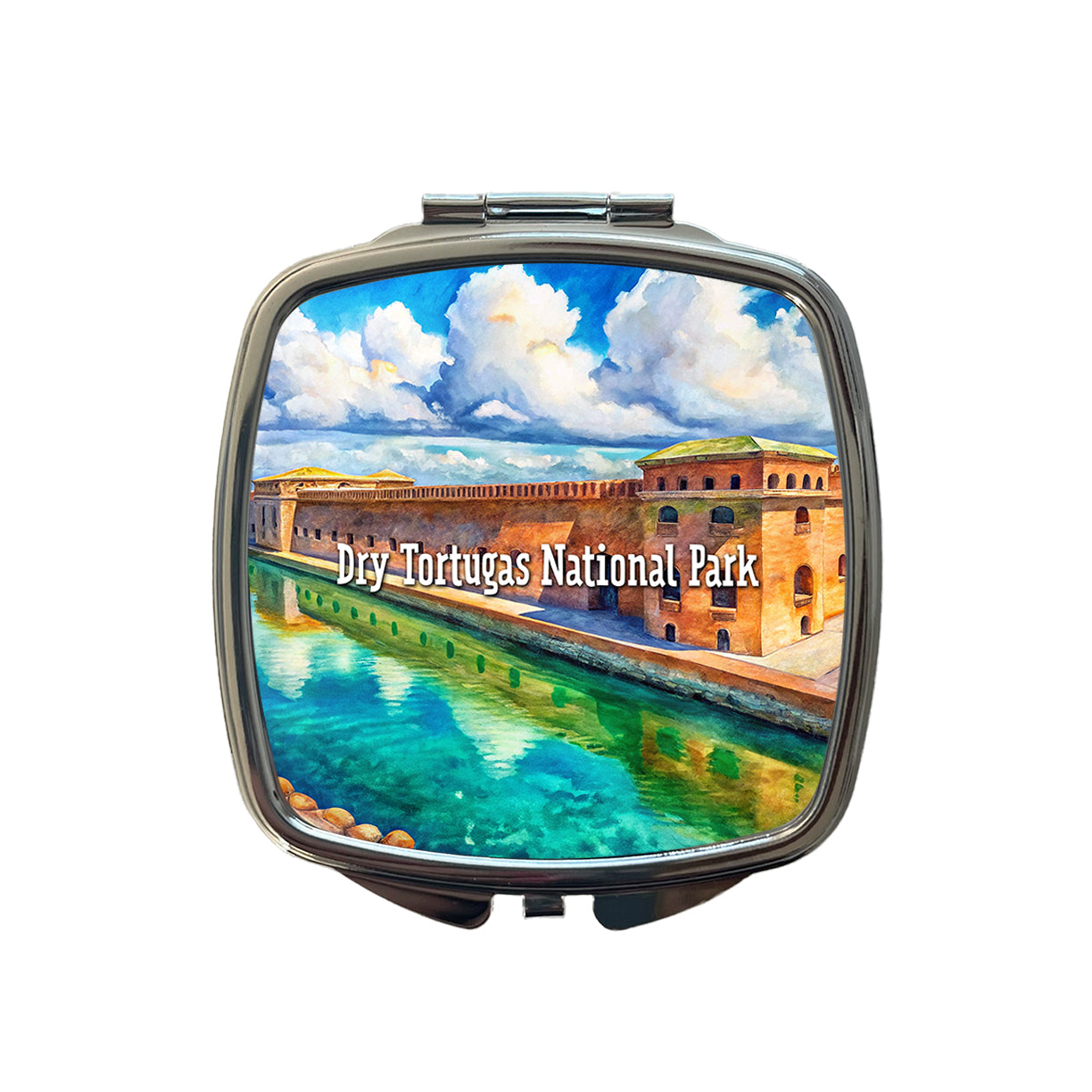Dry Tortugas National Park Florida Small Travel Purse Handbag Pocket Makeup Compact Mirror
