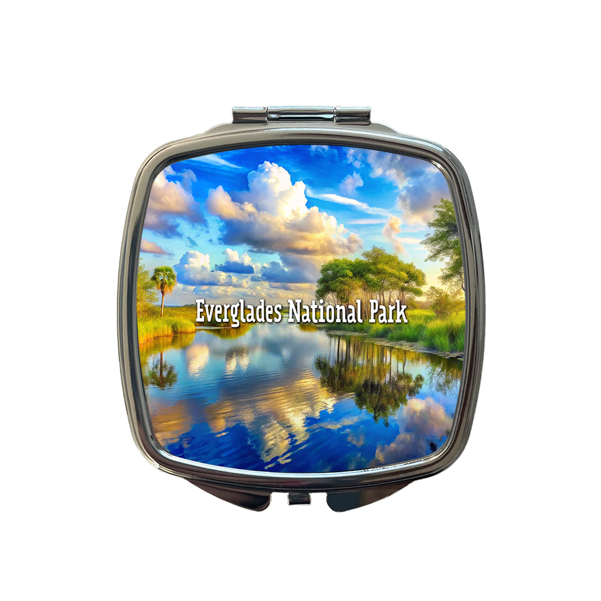 Everglades National Park Florida Small Travel Purse Handbag Pocket Makeup Compact Mirror