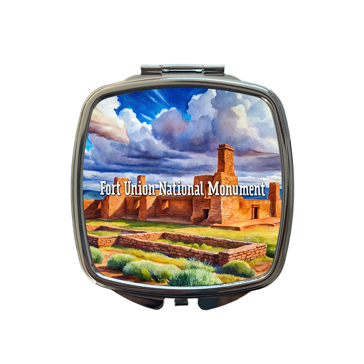 Fort Union National Monument New Mexico Small Travel Purse Handbag Pocket Makeup Compact Mirror