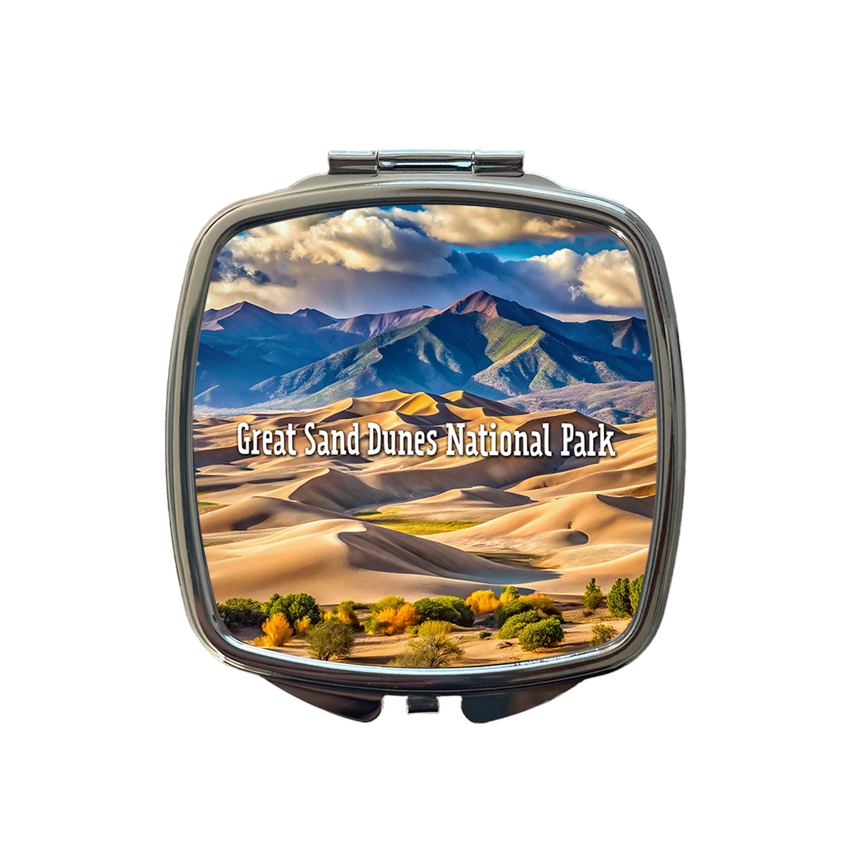 Great Sand Dunes National Park Colorado Small Travel Purse Handbag Pocket Makeup Compact Mirror
