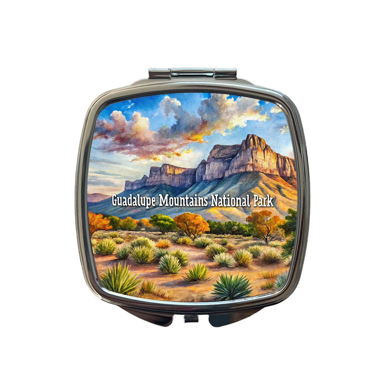Guadalupe Mountains National Park Texas Small Travel Purse Handbag Pocket Makeup Compact Mirror