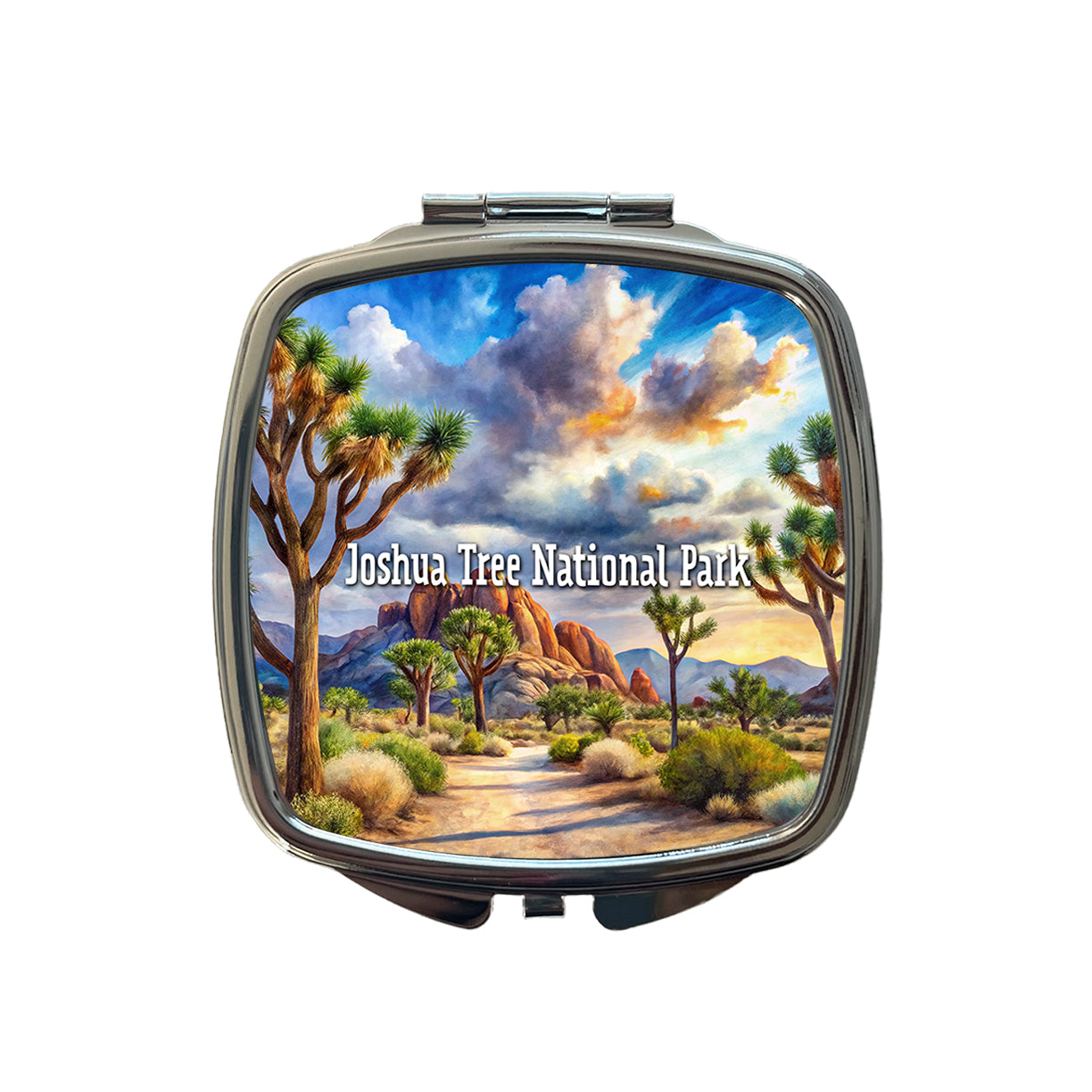 Joshua Tree National Park California Small Travel Purse Handbag Pocket Makeup Compact Mirror