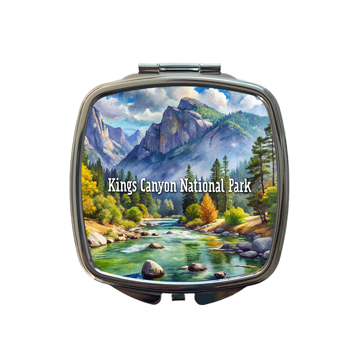 Kings Canyon National Park California Small Travel Purse Handbag Pocket Makeup Compact Mirror