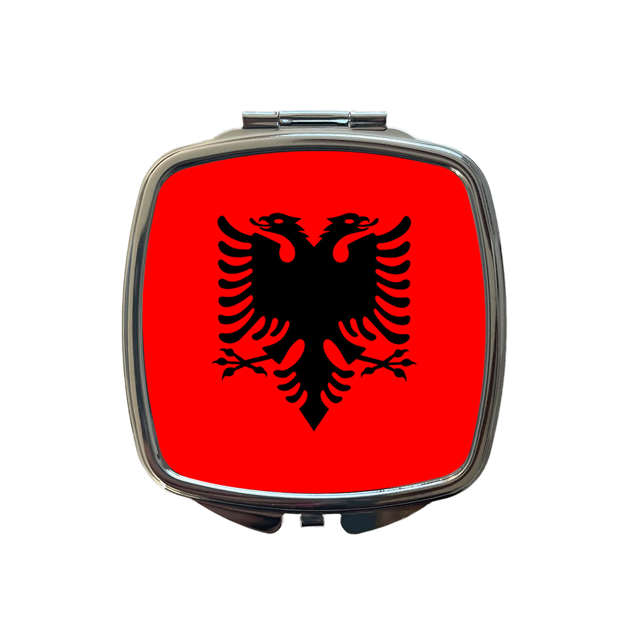 Albania Country Flag Small Travel Purse Handbag Pocket Makeup Compact Mirror