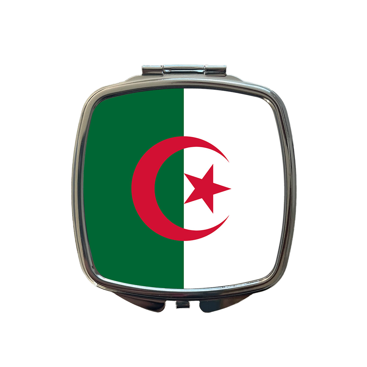 Algeria Country Flag Small Travel Purse Handbag Pocket Makeup Compact Mirror